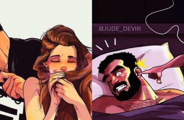 Ilustrador cria série divertida do seu dia a dia com a esposa