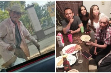 Família adota vovô de 108 anos que vivia sozinho nas ruas