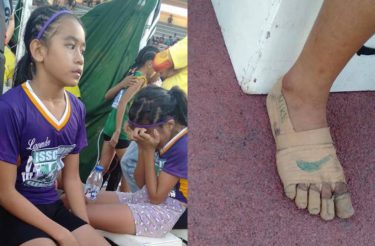 Menina atleta improvisou “sapatos da Nike” e ganhou três medalhas de ouro