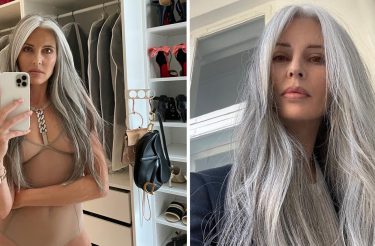 Mulher de 53 anos optou por cabelo natural e sua beleza chamou a atenção das pessoas