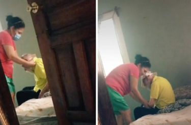 Apesar de marido ter abandonado a família, mulher segue cuidando do ex-sogro com carinho