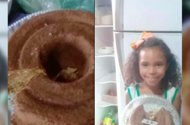 Mãe ensina lição depois de a filha voltar com bolo inteiro da festinha na escola