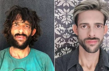 Morador de rua passa por transformação em salão de beleza e decide dar um novo rumo a sua vida