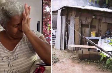 Humilhada por viver em barraco, mulher arrecada mais de R$ 43 mil e se emociona com casa nova!