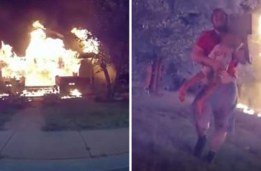 Entregador de pizza viu casa pegando fogo, parou carro e salvou 5 crianças: “Fiquei feliz por estar lá”