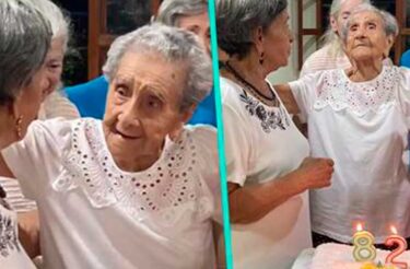 Mulher comemora 82 anos com a mãe de 104, e os internautas se emocionam